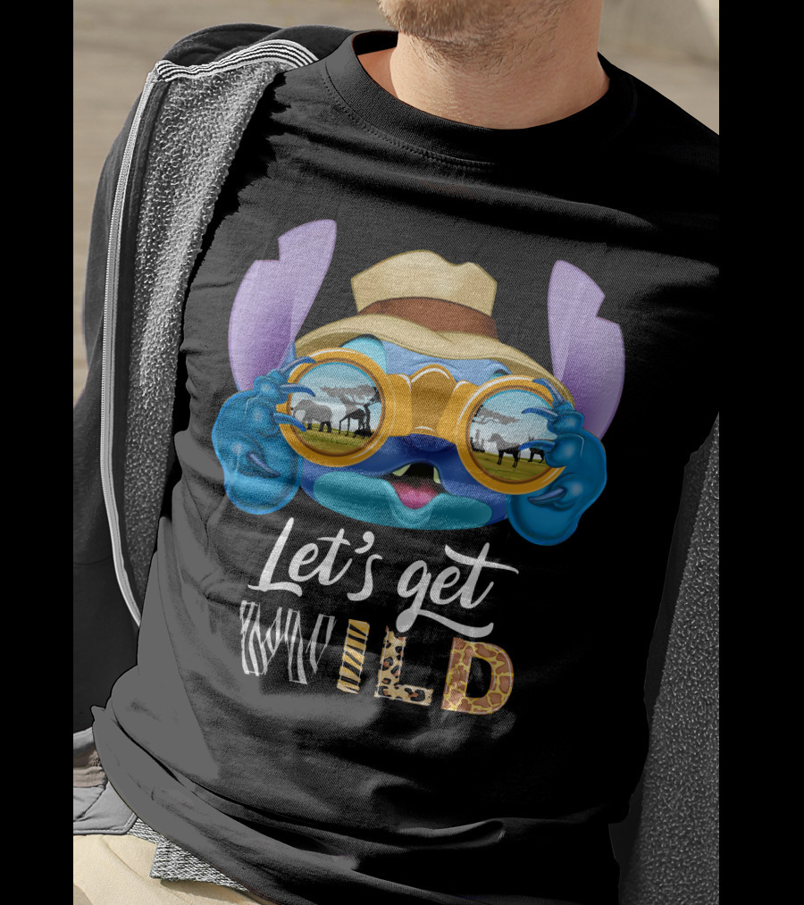 Stitch Let's Get Wild Safari Adventure T-Shirt