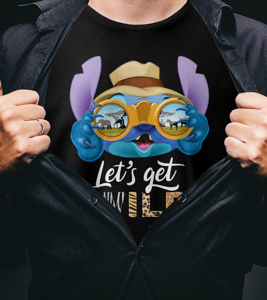 Stitch Let's Get Wild Safari Adventure T-Shirt