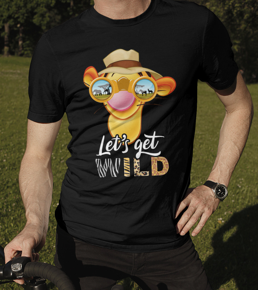 Let's Get Wild Tigger Safari Sunglasses Hat T-Shirt