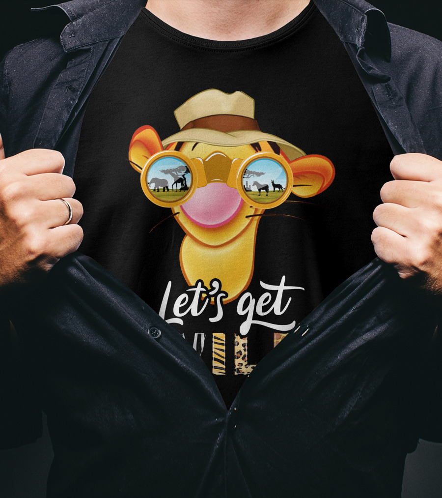 Let's Get Wild Tigger Safari Sunglasses Hat T-Shirt
