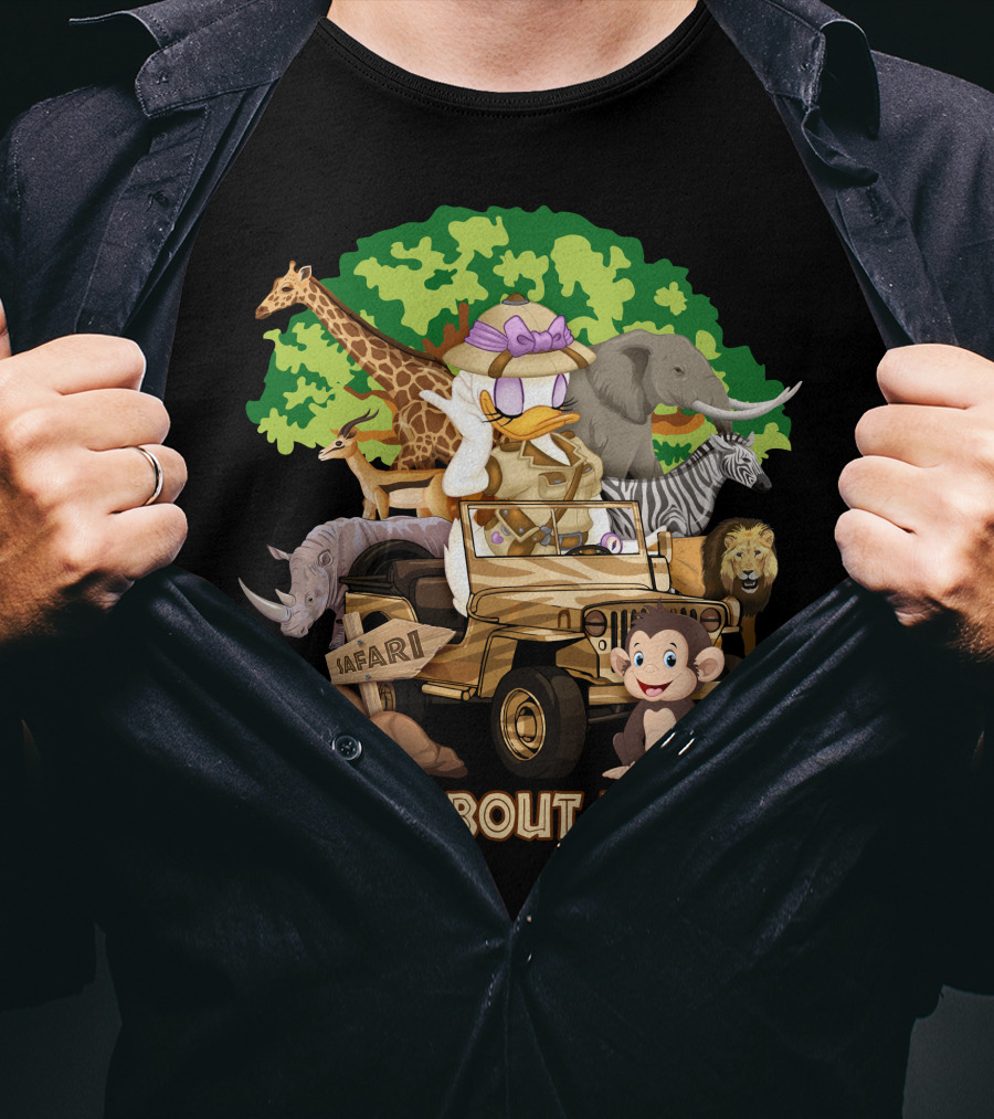 Wild About Disney Safari With Daisy Duck And Jungle Animals T-Shirt