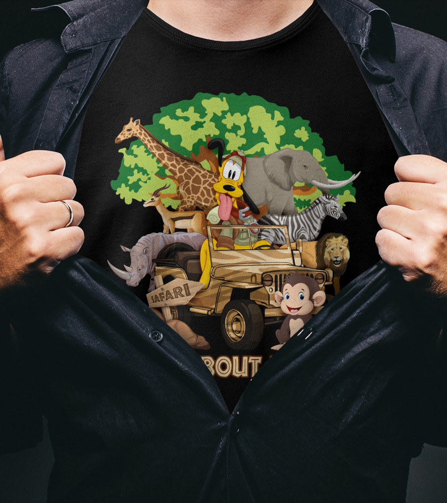 Wild About Disney Safari Adventure With Pluto And Animal Friends T-Shirt
