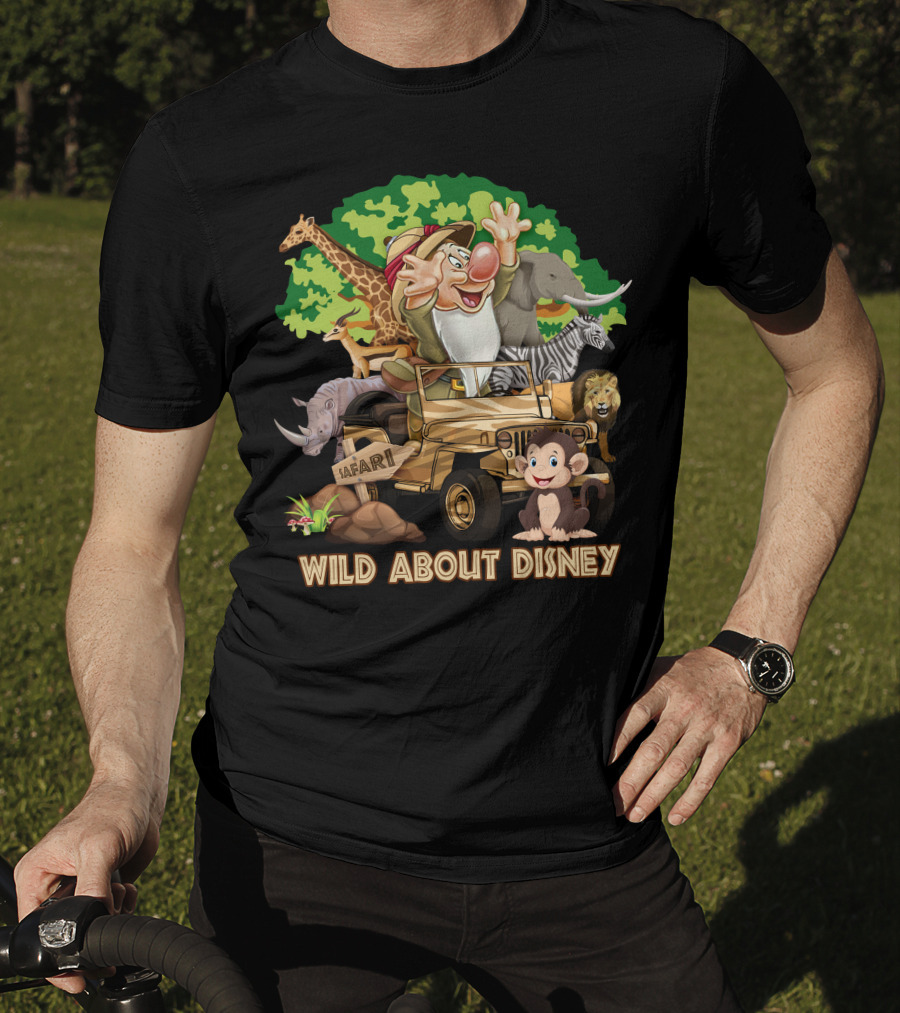 Wild About Disney Safari Grumpy Jeep Adventure With Animals T-Shirt