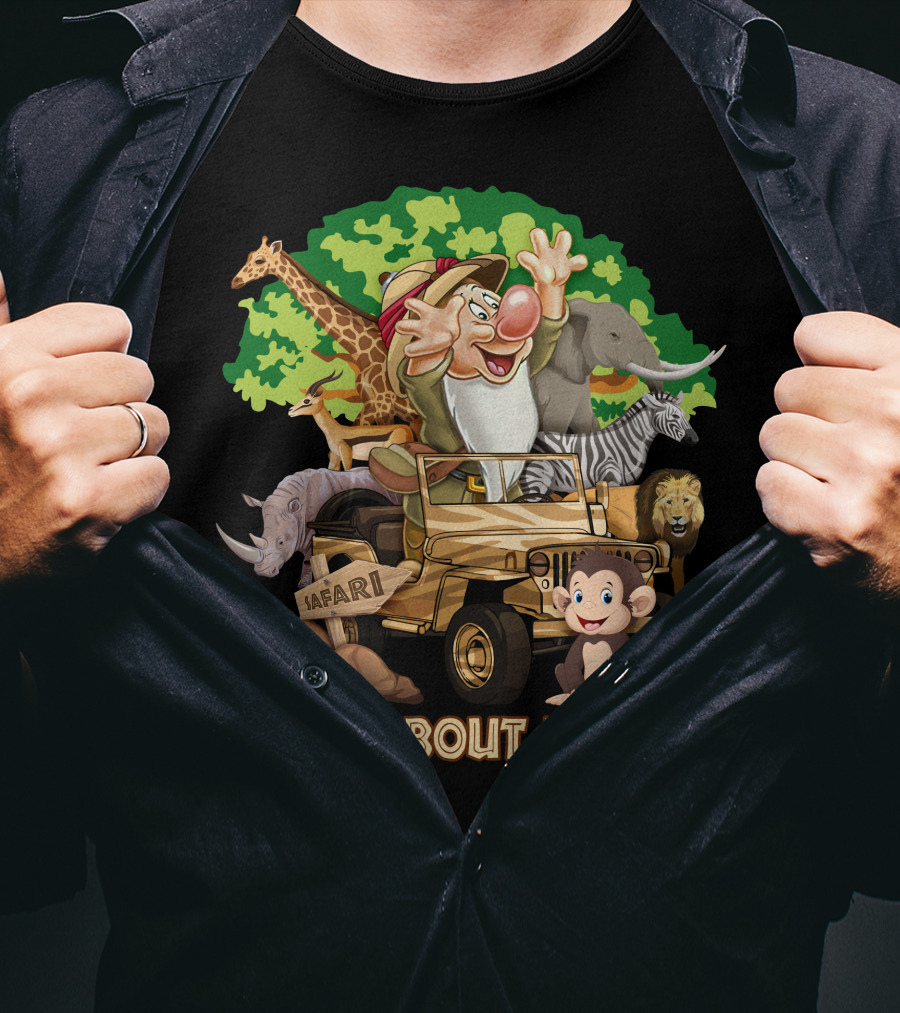 Wild About Disney Safari Grumpy Jeep Adventure With Animals T-Shirt