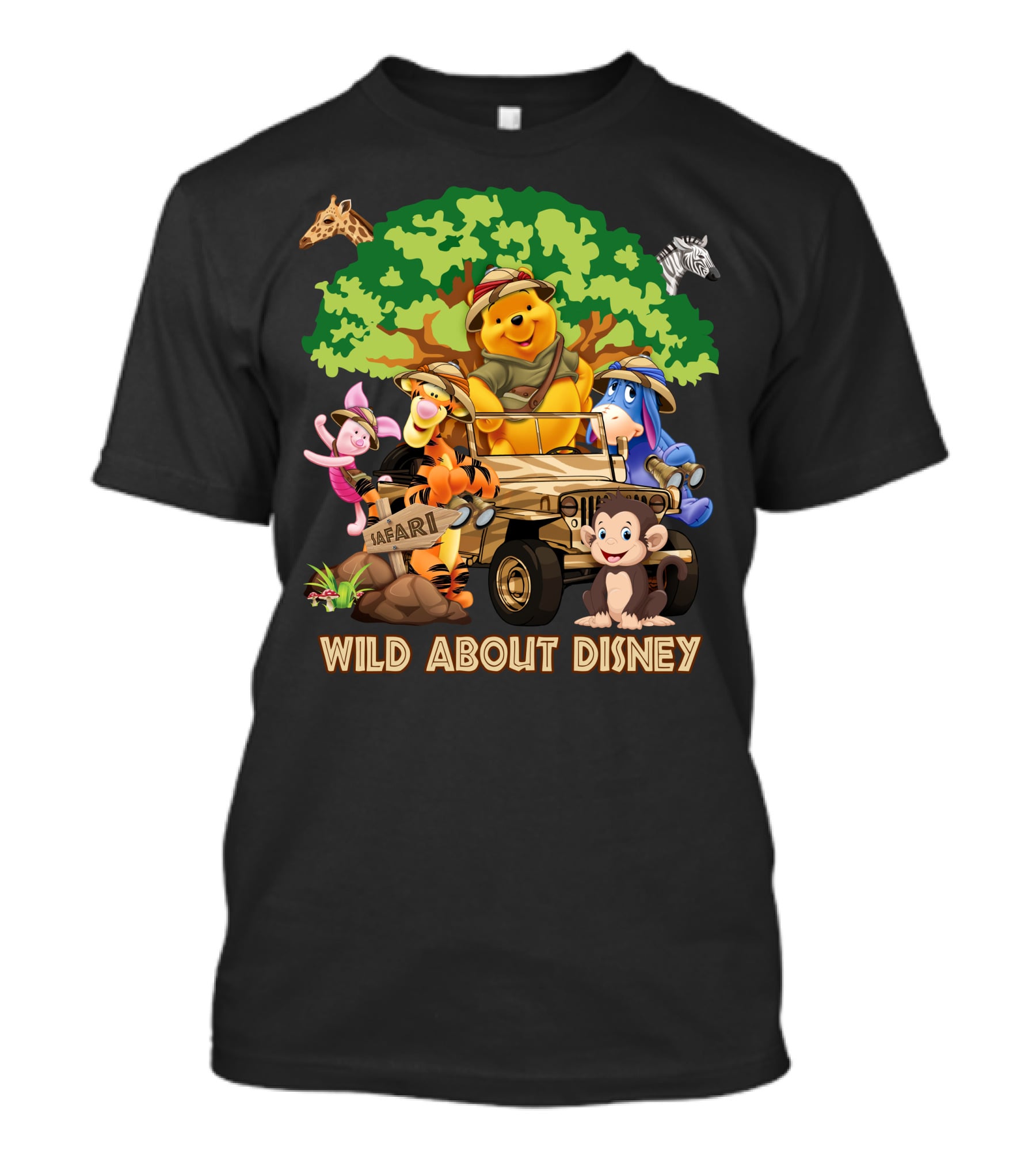 Winnie The Pooh Safari Adventure Wild About Disney T-Shirt