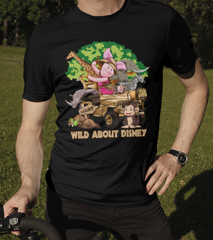 Wild About Disney Safari Piglet Adventure With Animals T-Shirt