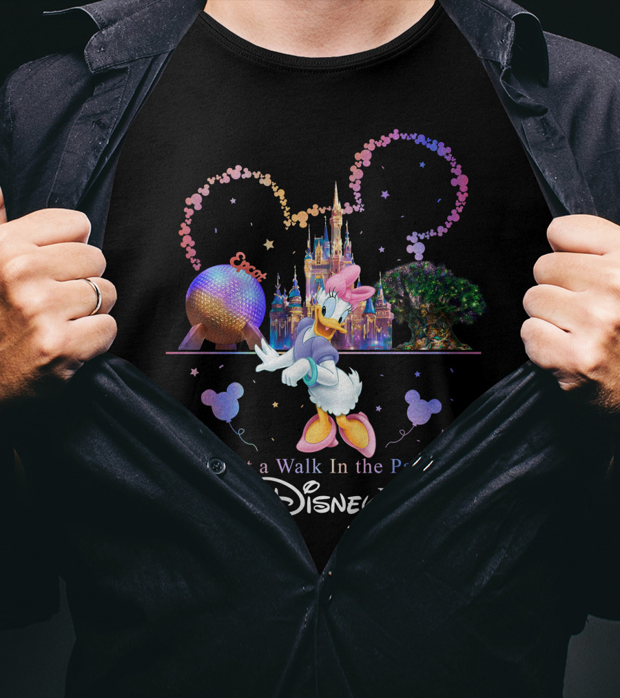 Epcot Just A Walk In The Park Walt Disney World Daisy Duck T-Shirt