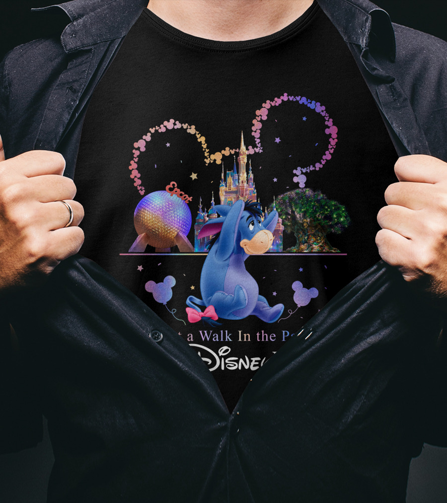 Eeyore Just A Walk In The Park Walt Disney World Epcot T-Shirt