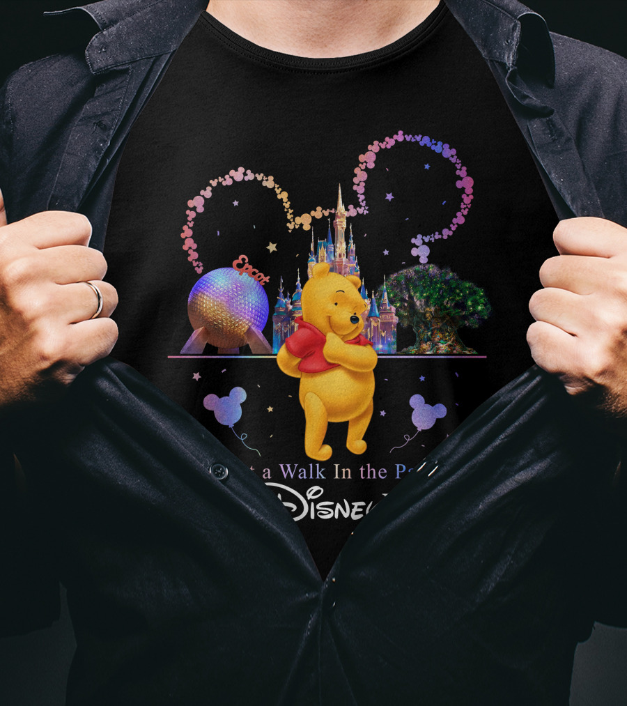 Walt Disney World Just A Walk In The Park Epcot Pooh T-Shirt