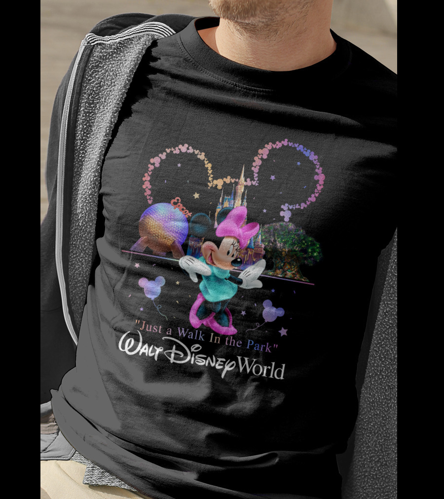 Minnie Just A Walk In The Park Walt Disney World Epcot T-Shirt