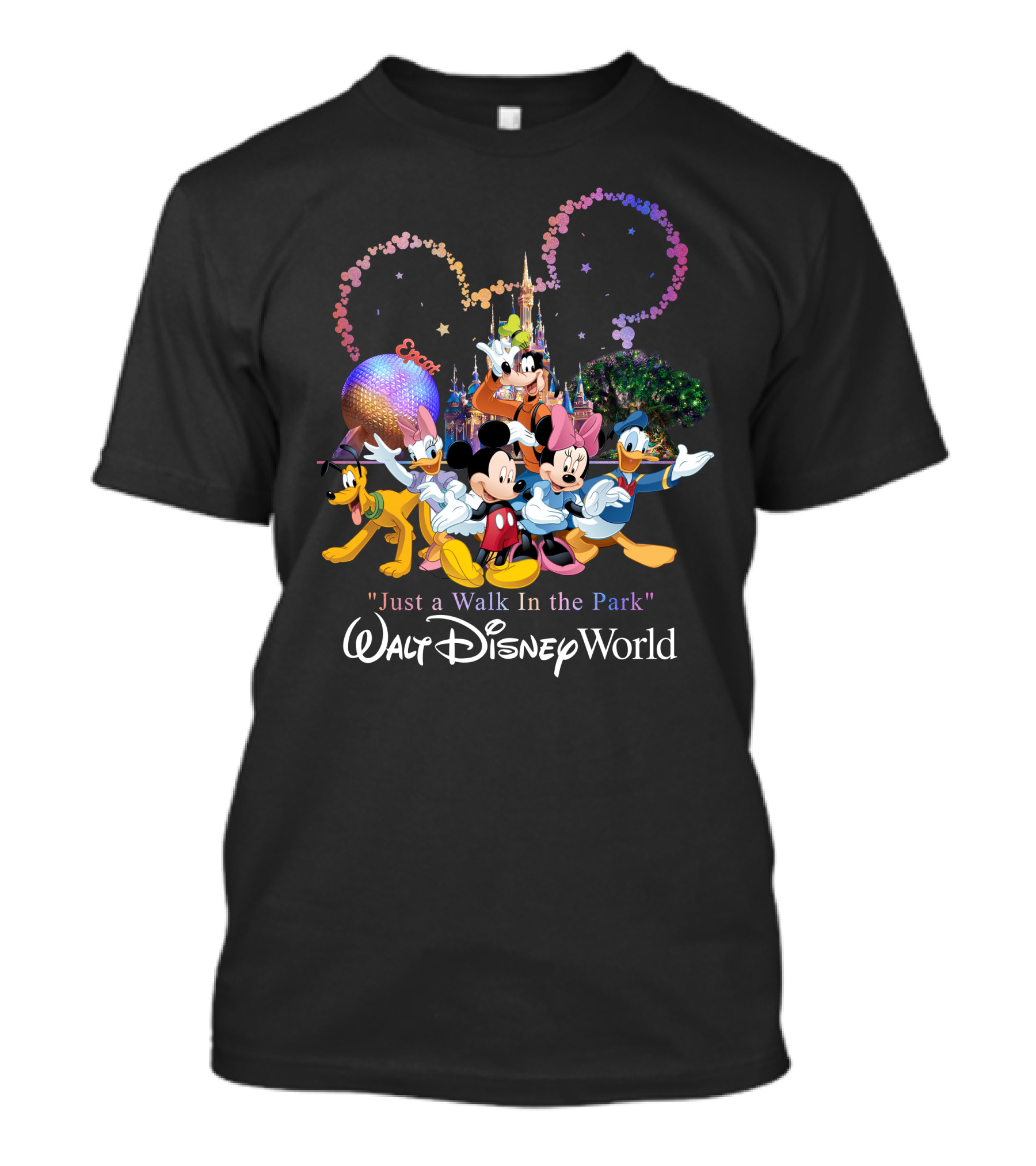 Just A Walk In The Park Walt Disney World EPCOT Mickey And Friends T-Shirt