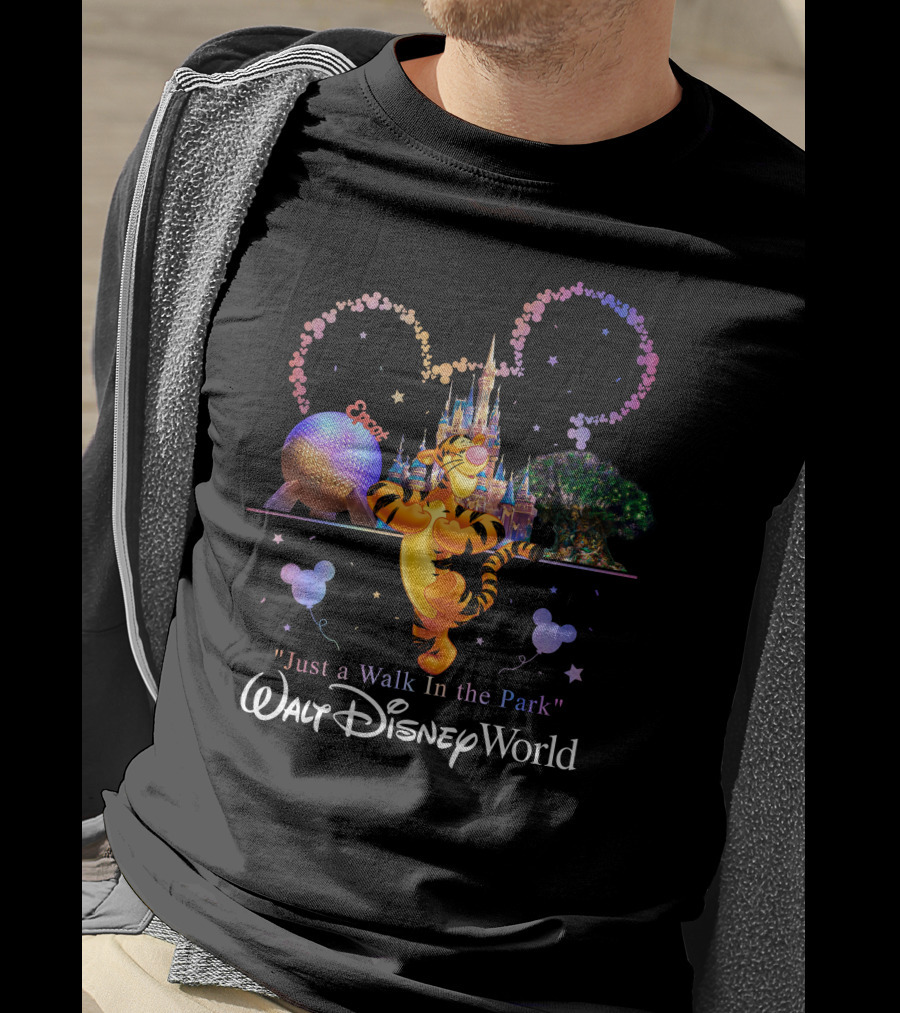 Tigger Walt Disney World Just A Walk In The Park Epcot T-Shirt