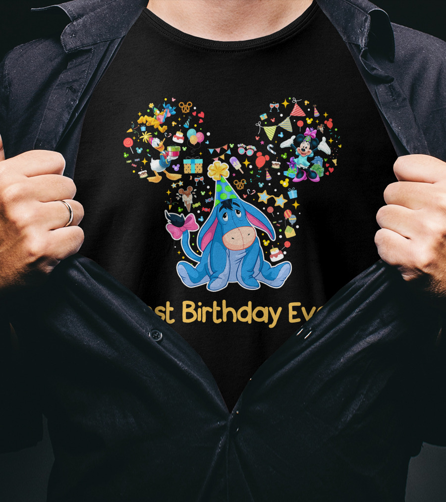 Eeyore Best Birthday Ever Disney Celebration T-Shirt