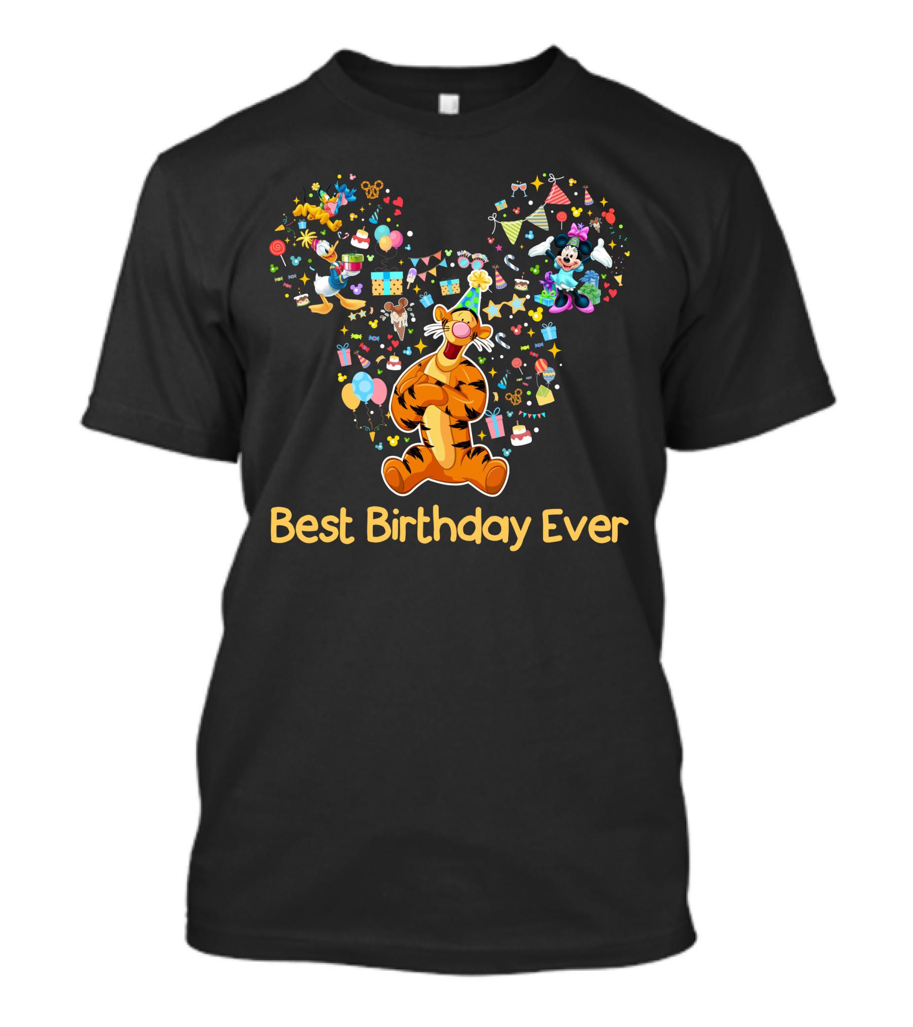 Tigger Best Birthday Ever Disney Mickey Minnie Celebration T-Shirt