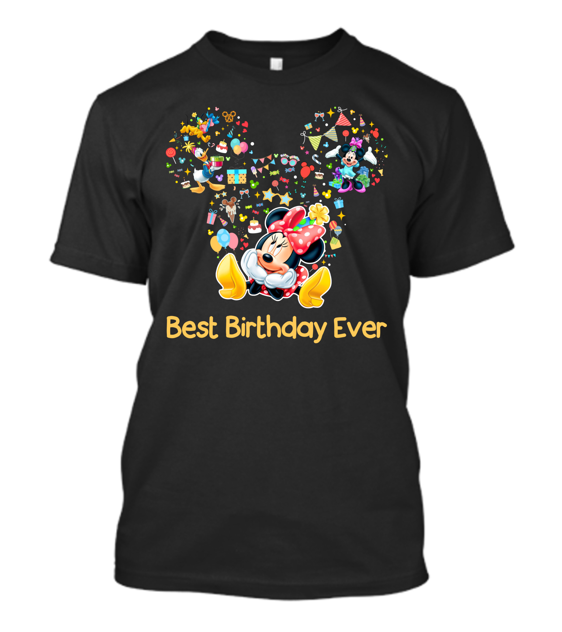 Minnie Mouse Best Birthday Ever Celebration T-Shirt