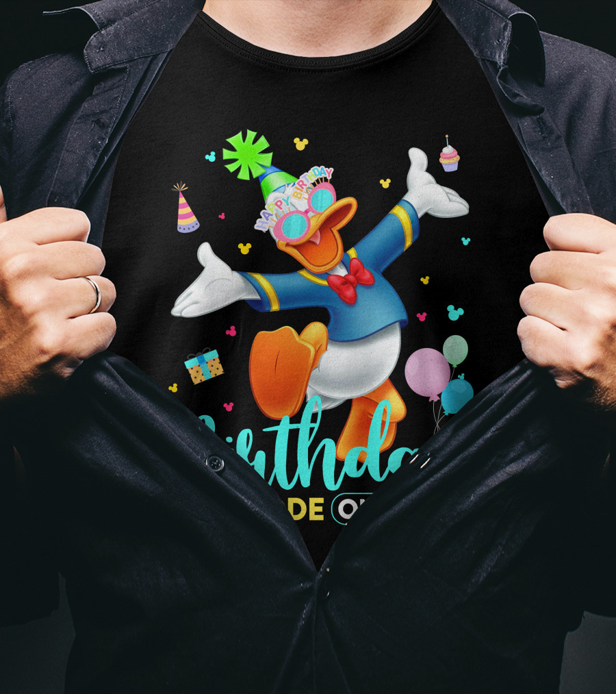 Birthday Mode On Donald Happy Birthday T-Shirt