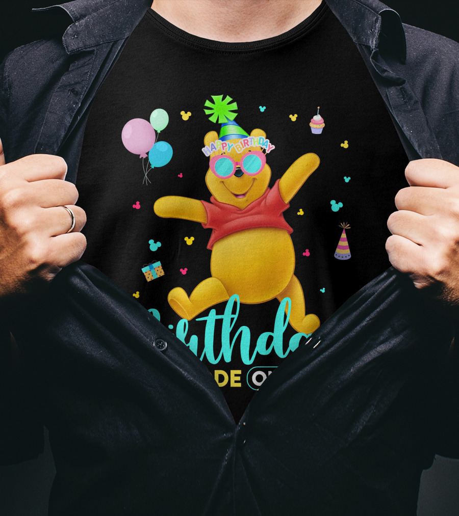 Happy Birthday Mode On Pooh T-Shirt