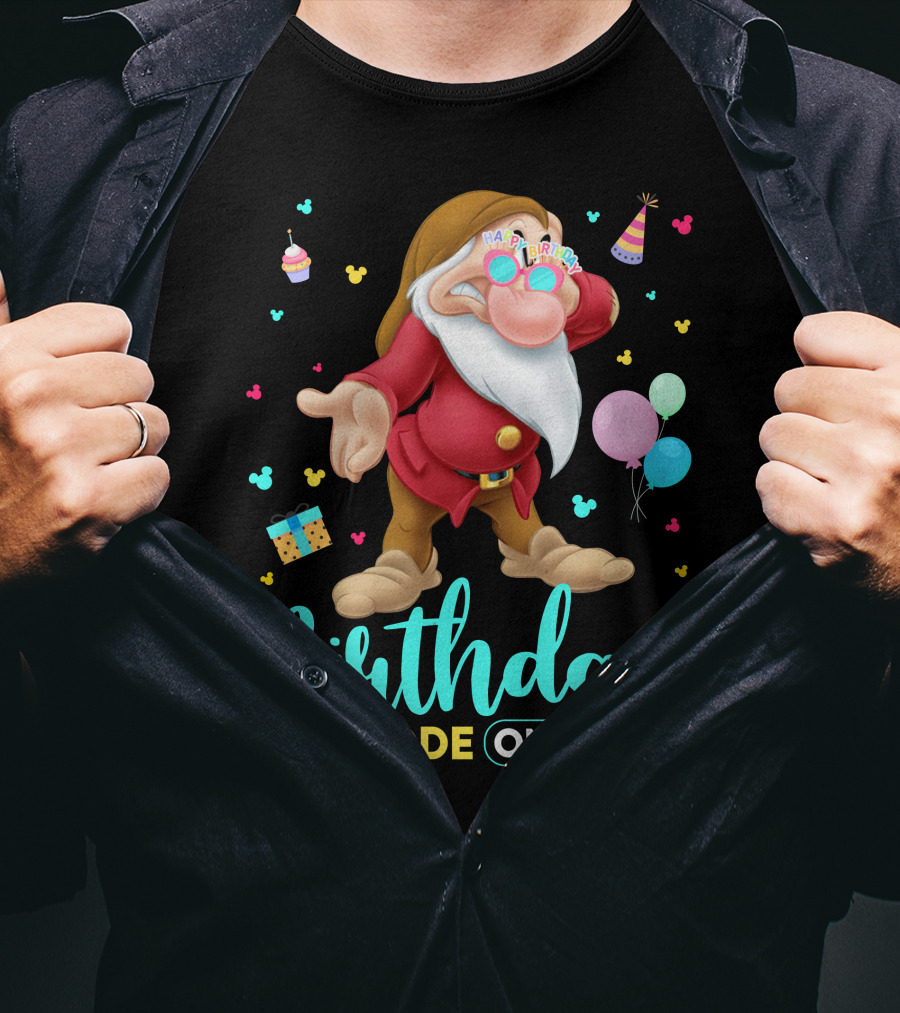 Birthday Mode On Grumpy Happy Birthday T-Shirt