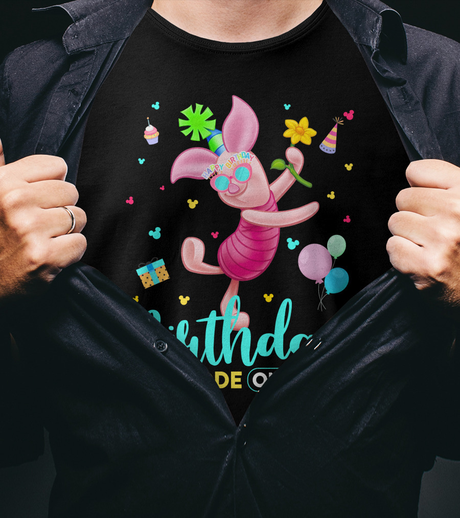 Birthday Mode On Piglet Celebration T-Shirt