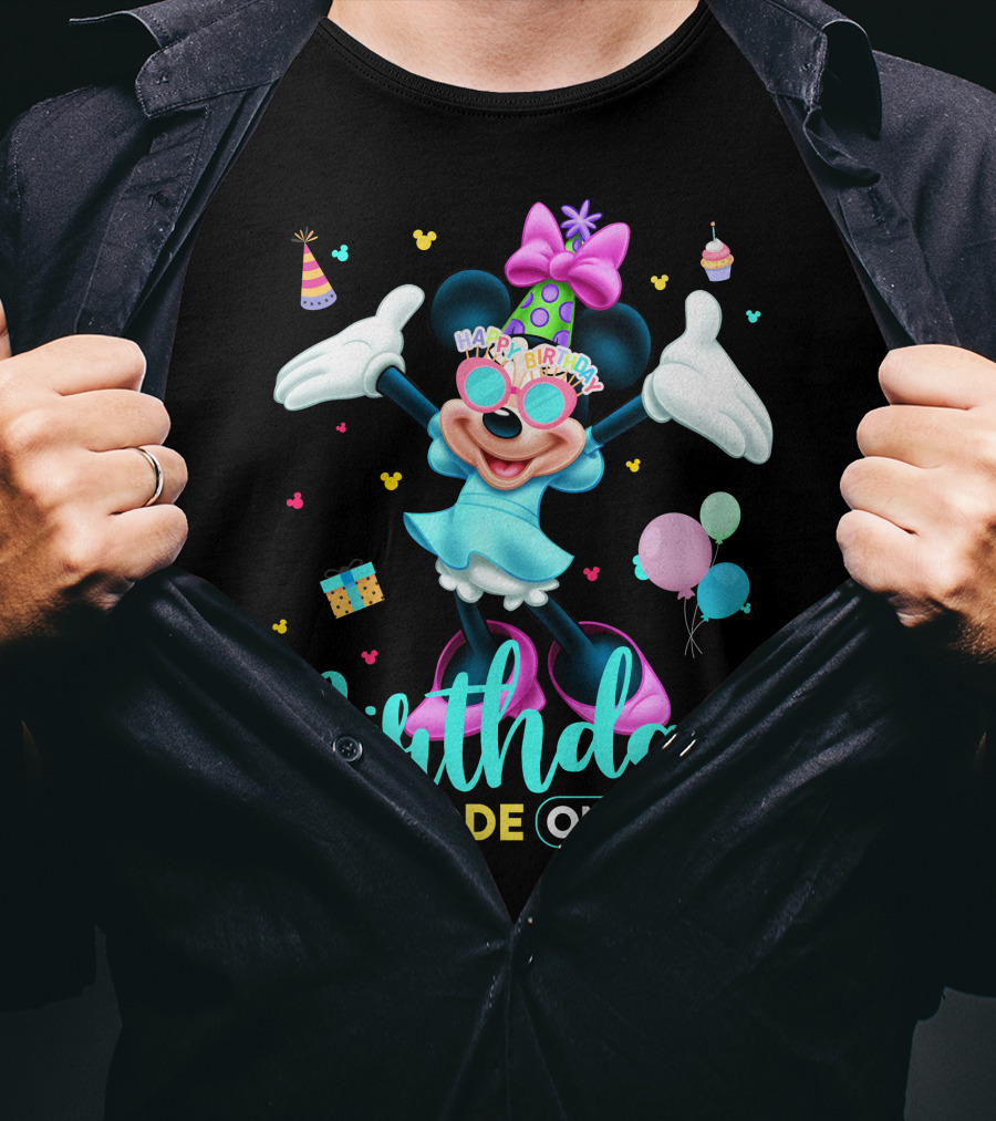 Birthday Mode On Happy Birthday Minnie T-Shirt