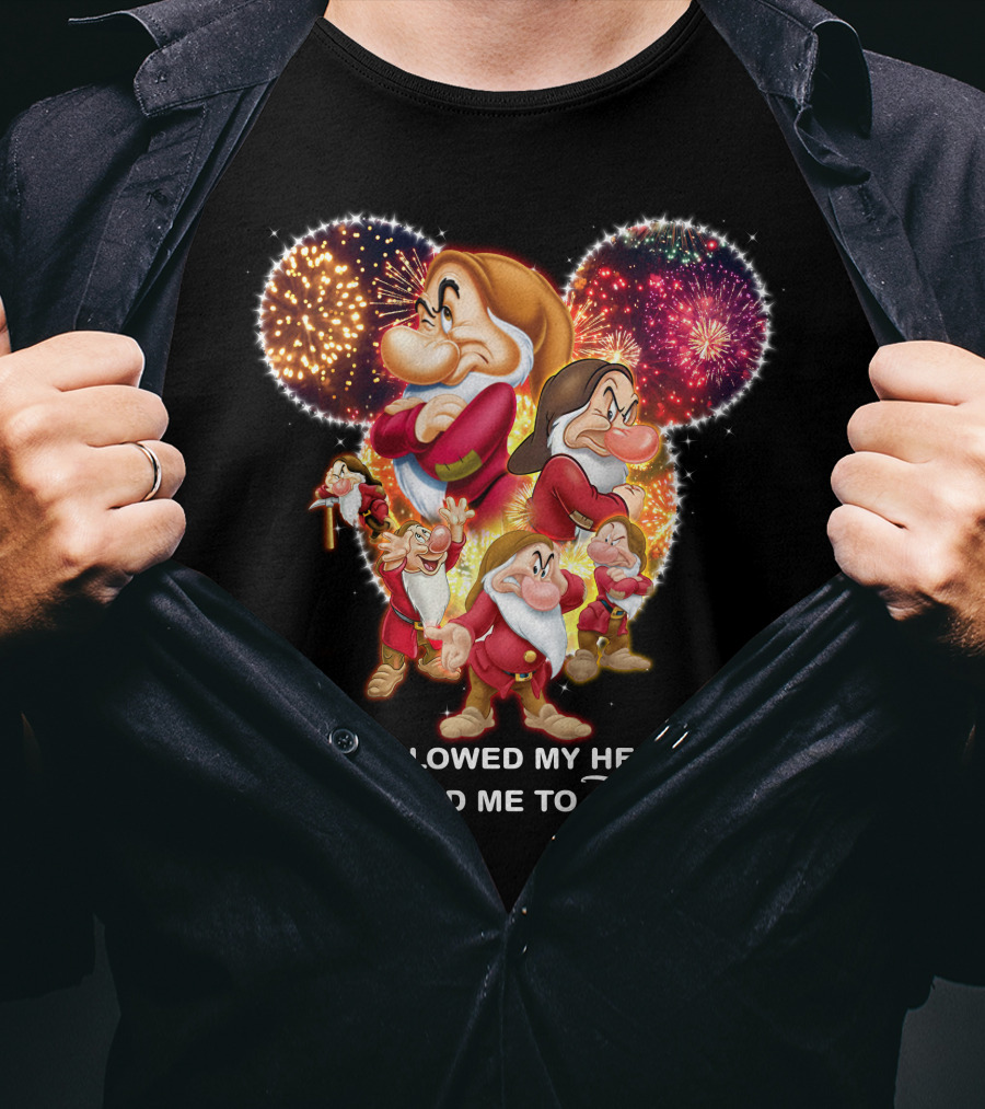 Grumpy I Followed My Heart And It Led Me To Disney Fireworks T-Shirt