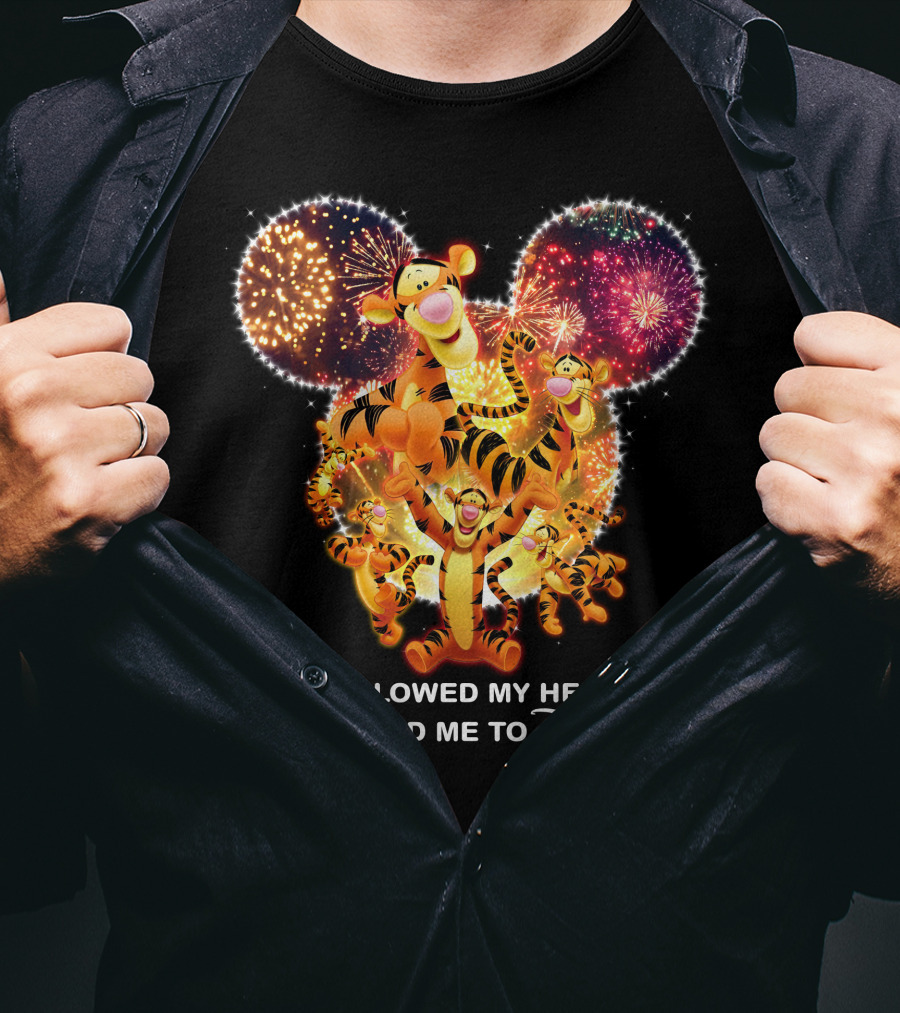 Tigger I Followed My Heart And It Led Me To Disney T-Shirt