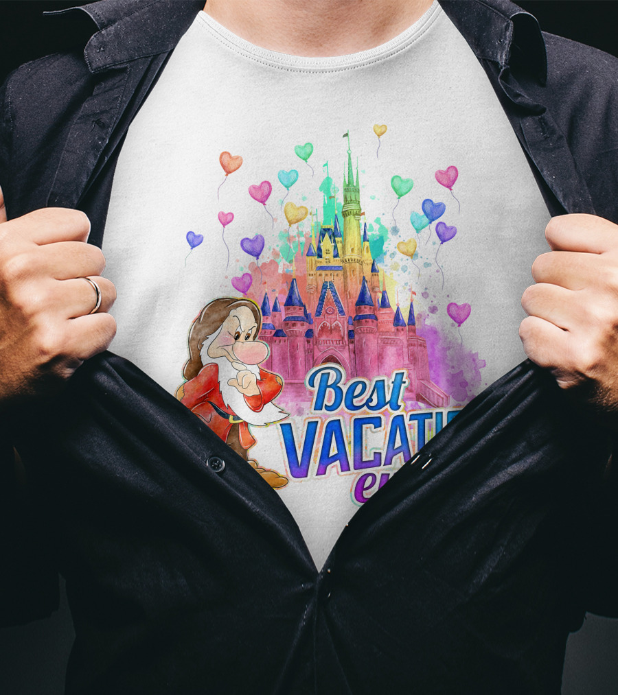 Best Vacation Ever Grumpy Castle Balloons T-Shirt