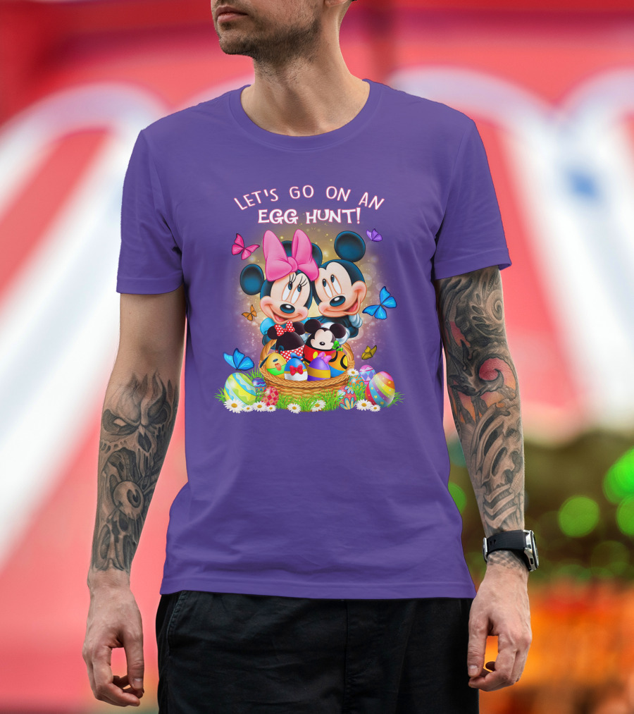 Let's Go On An Egg Hunt Mickey & Minnie T-Shirt