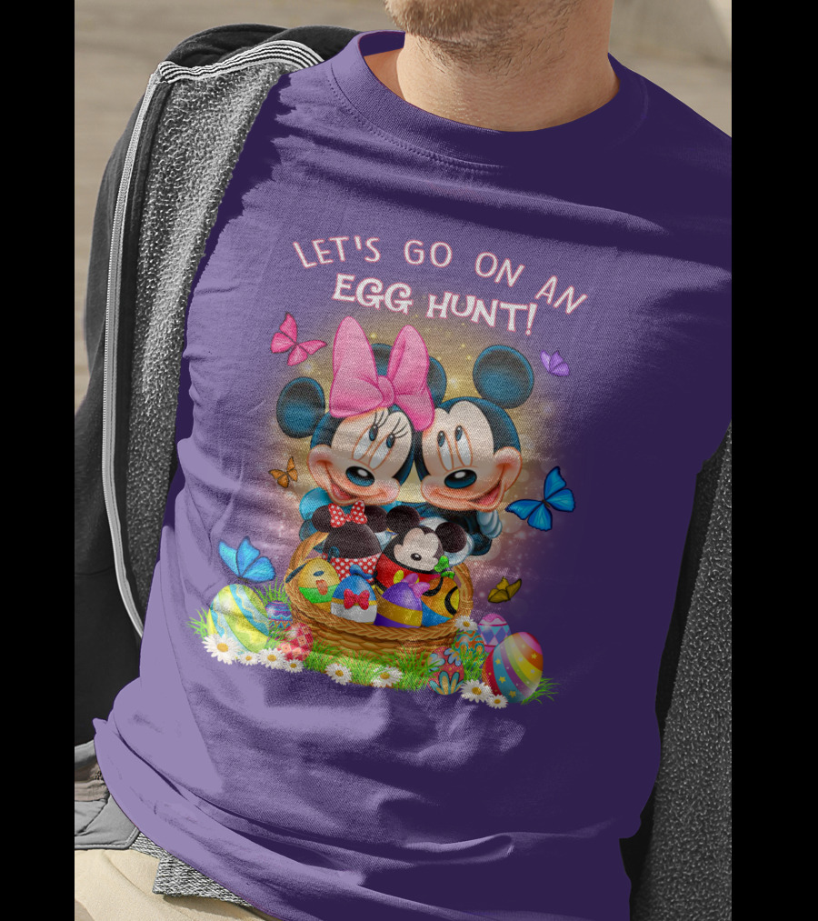 Let's Go On An Egg Hunt Mickey & Minnie T-Shirt