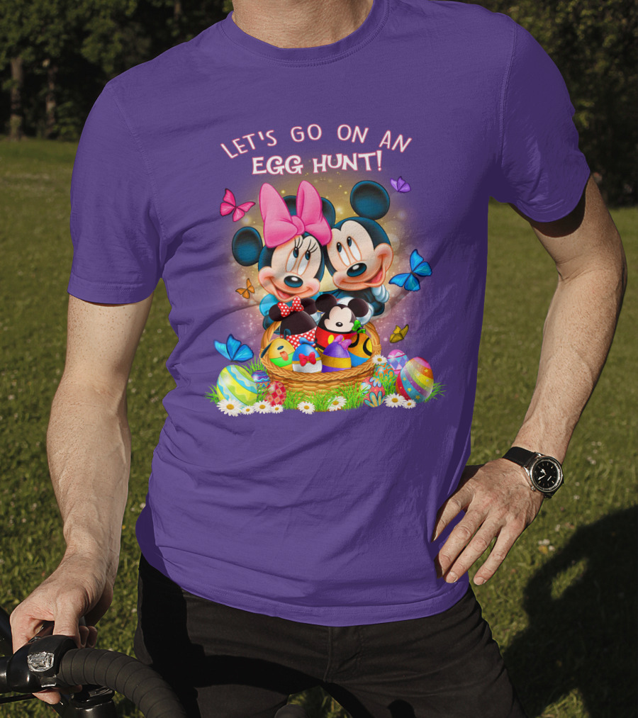 Let's Go On An Egg Hunt Mickey & Minnie T-Shirt