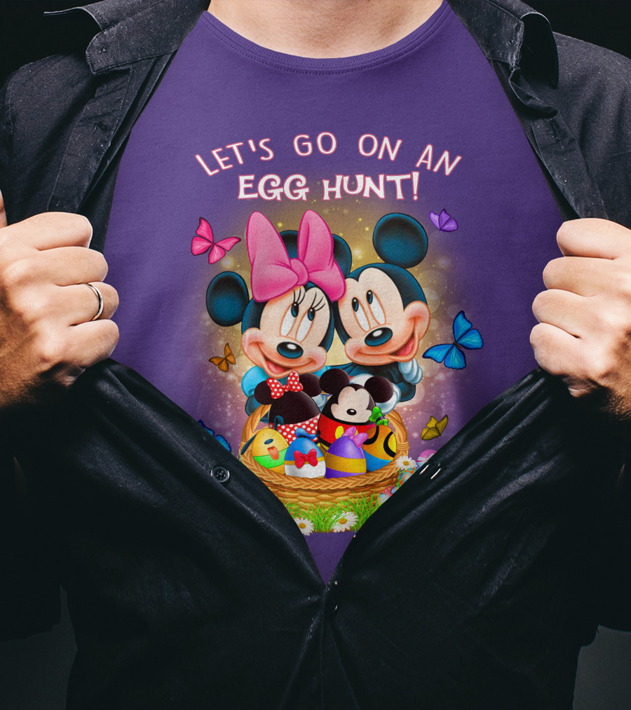 Let's Go On An Egg Hunt Mickey & Minnie T-Shirt