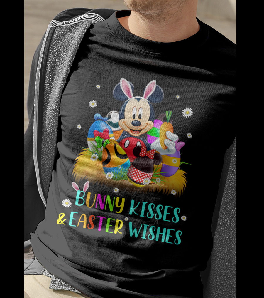 Mickey Bunny Kisses & Easter Wishes T-Shirt
