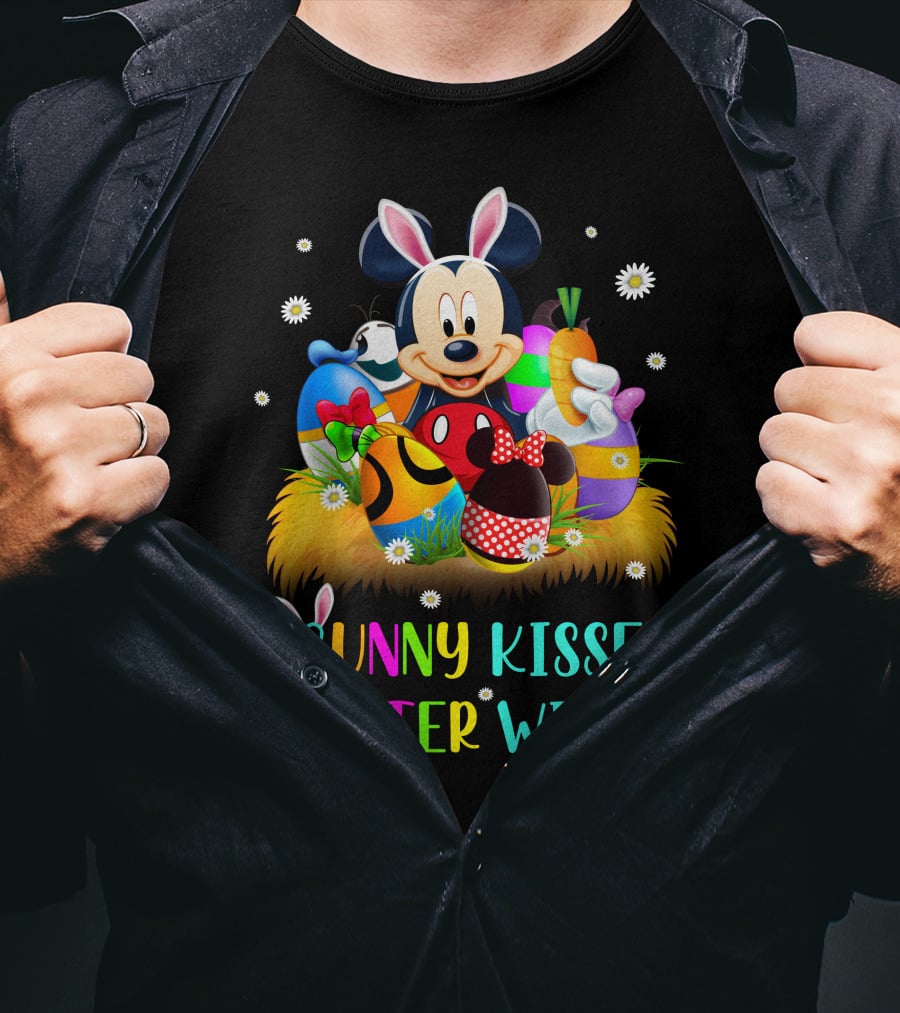 Mickey Bunny Kisses & Easter Wishes T-Shirt