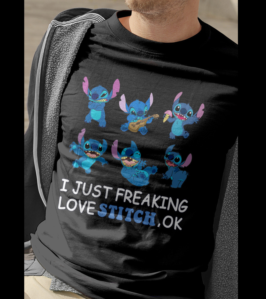 I Just Freaking Love Disney Stitch Ok T-Shirt