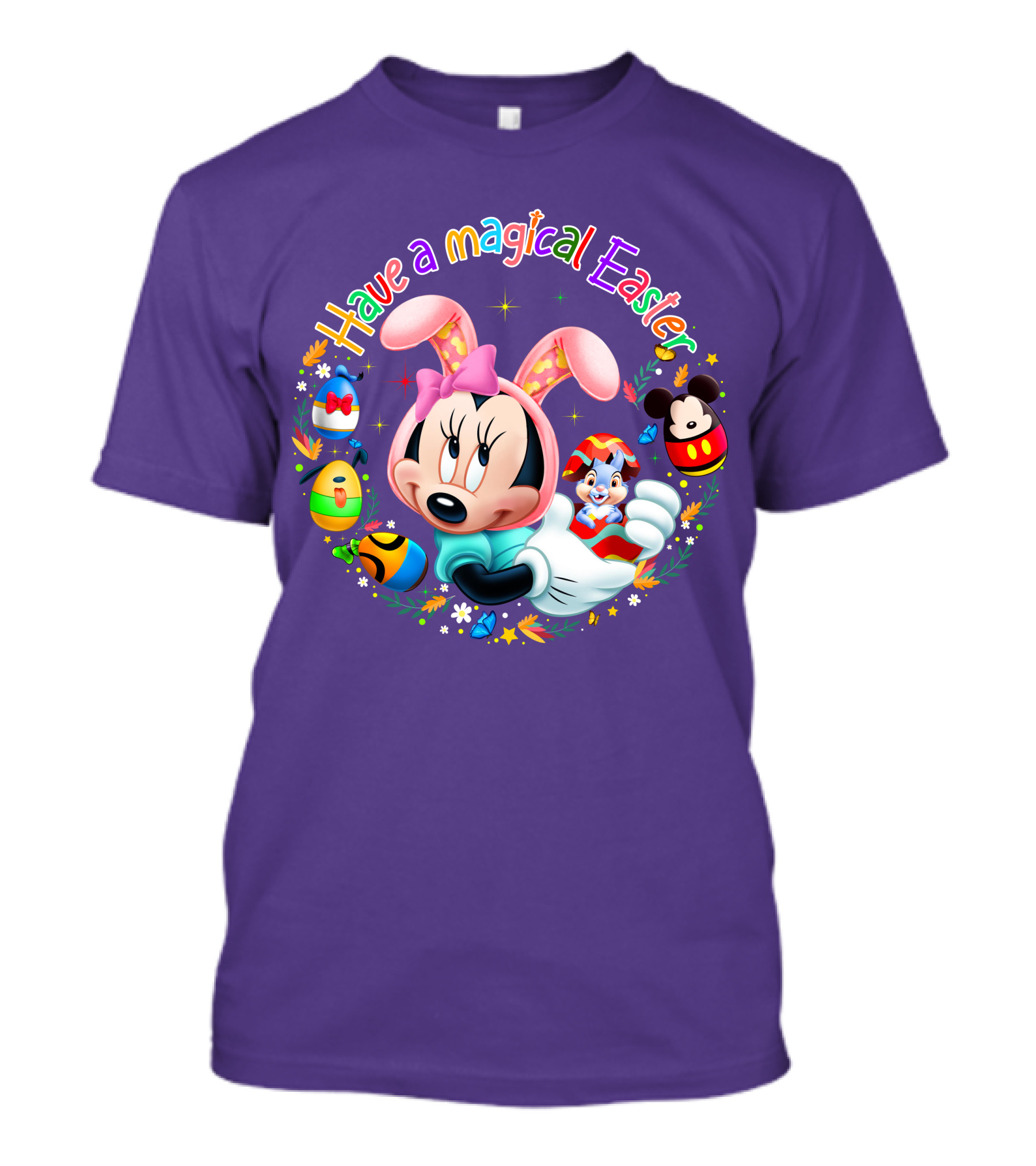 Minnie Mouse Have A Magical Easter With Easter Eggs And Flowers T-Shirt