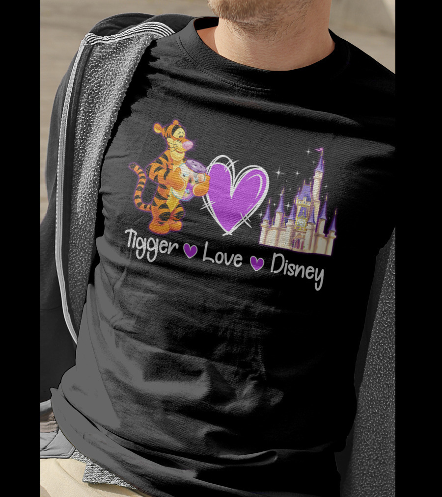 Tigger Love Disney Castle T-Shirt