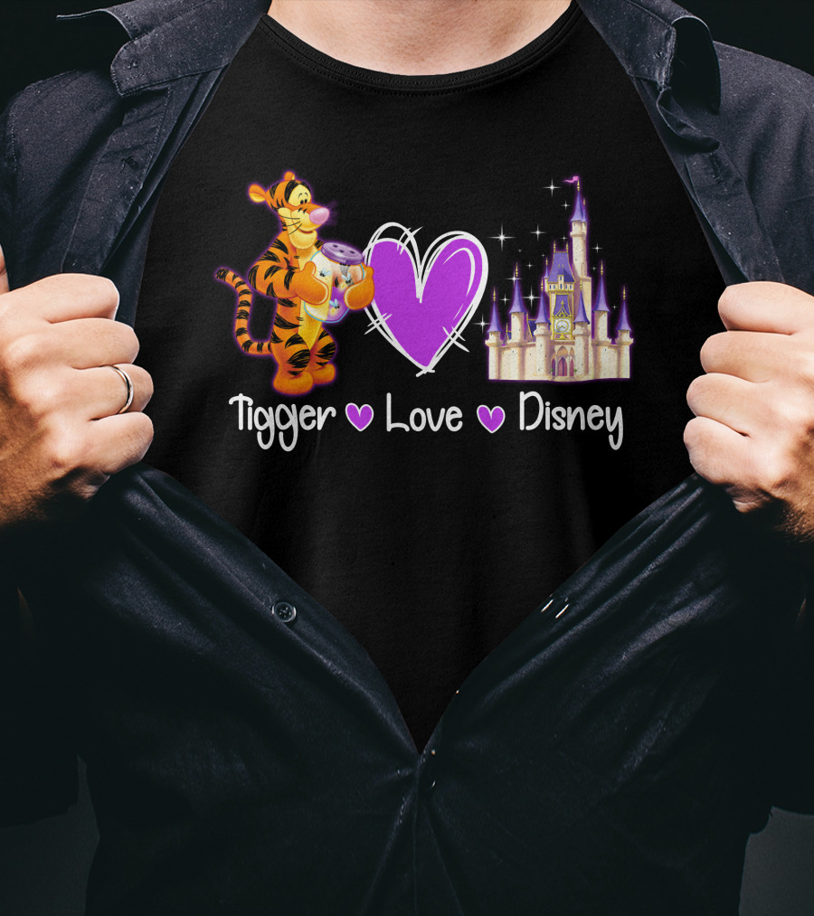 Tigger Love Disney Castle T-Shirt