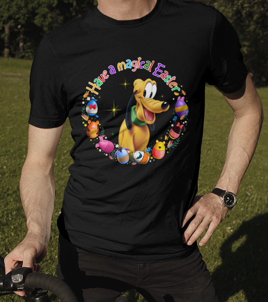 Have A Magical Easter Pluto Disney Holiday Celebration T-Shirt
