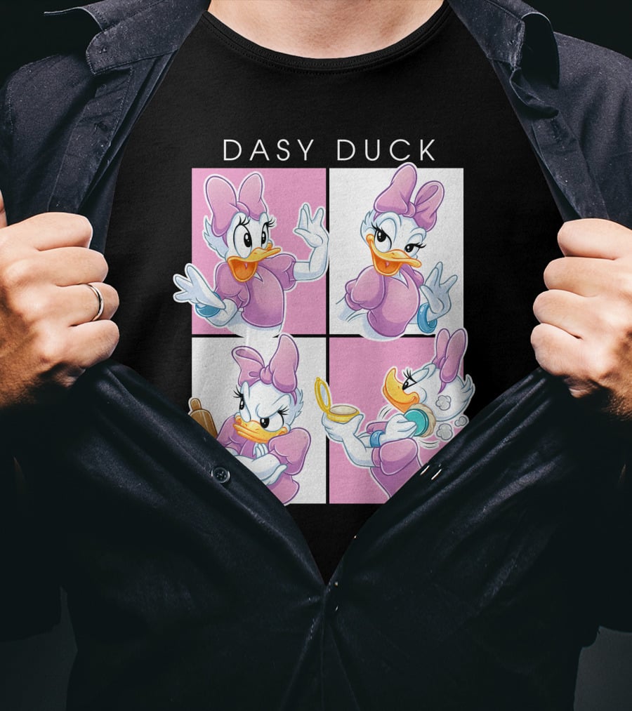 Daisy Duck Four Expressions Pink Outfit Series T-Shirt