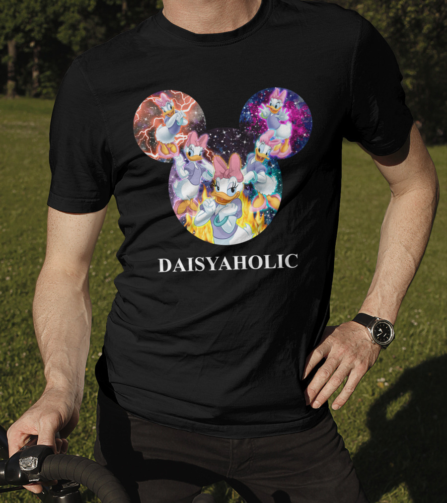 Daisy Daisyaholic Galaxy Flames Disney Mickey Ears T-Shirt