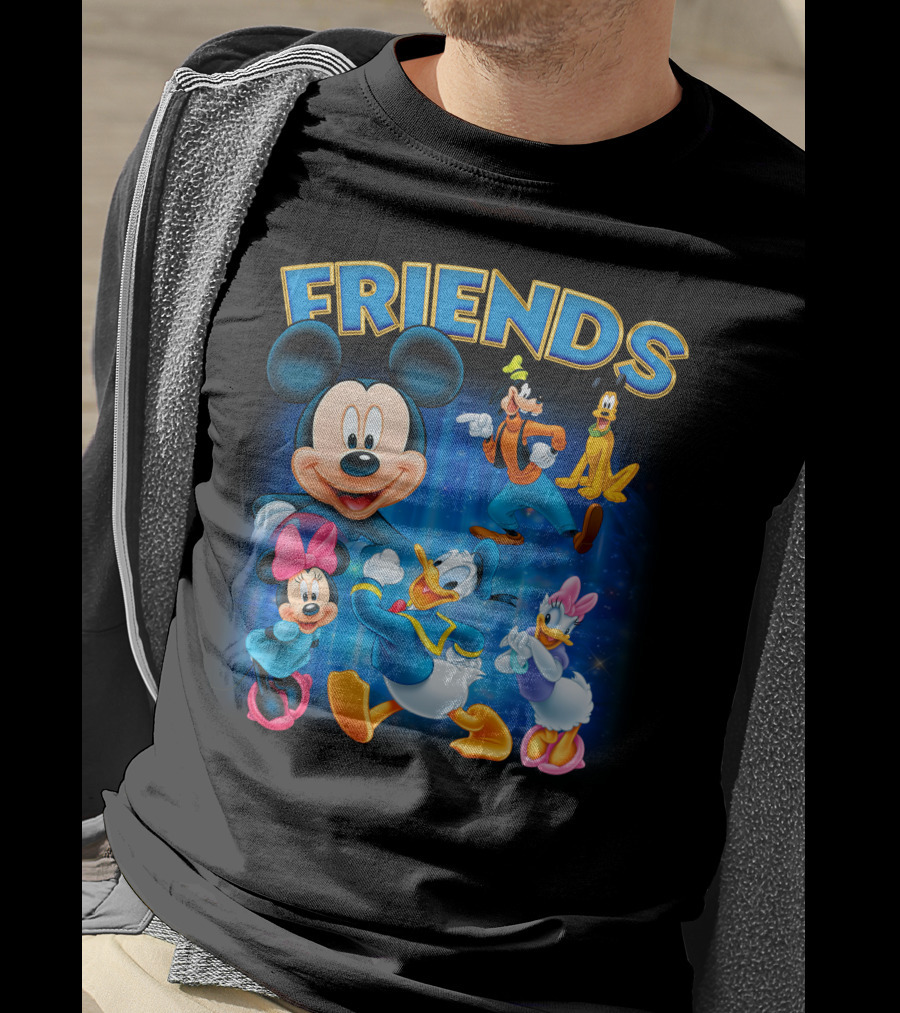 Mickey Mouse And Friends Disney Characters Mickey Mouse Donald Duck Daisy Duck Minnie Mouse Goofy Pluto T-Shirt