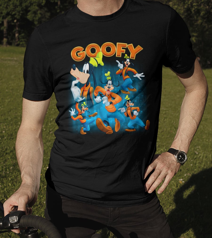 Goofy Classic Character Multiple Poses Dynamic Expressions T-Shirt