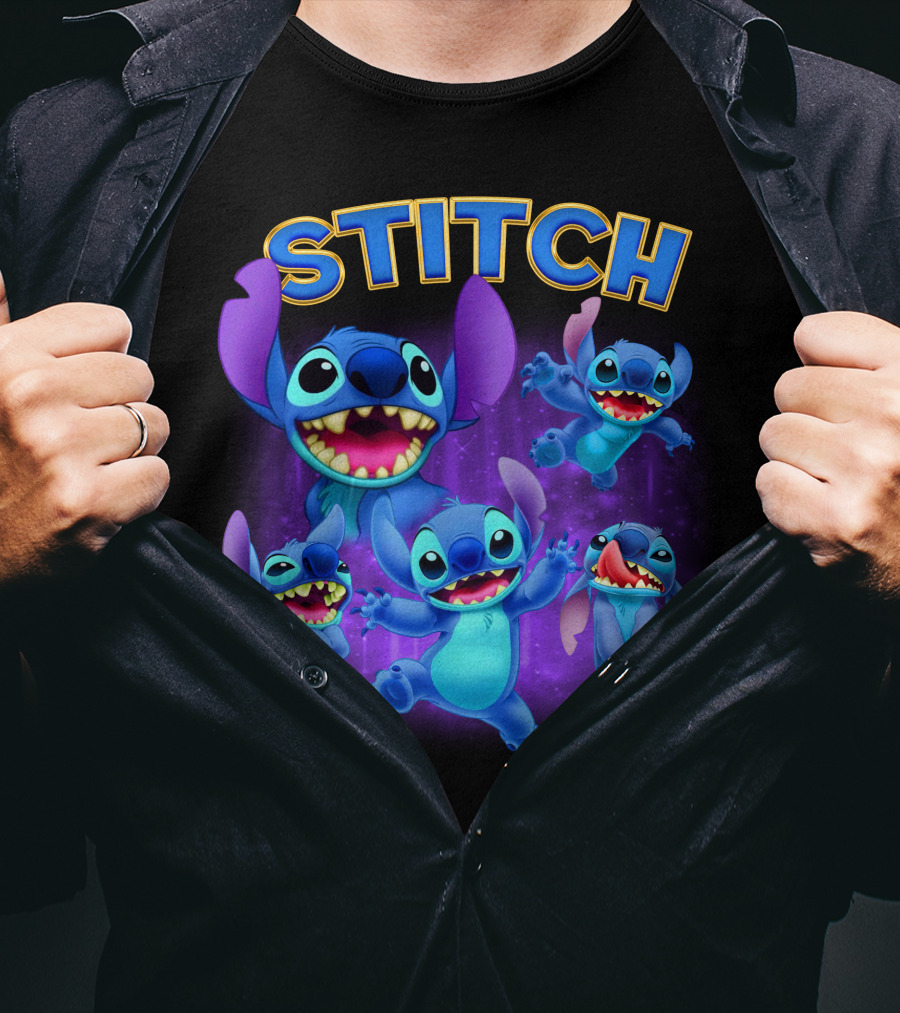 Stitch Lilo And Stitch Alien Character Expressions Collection T-Shirt