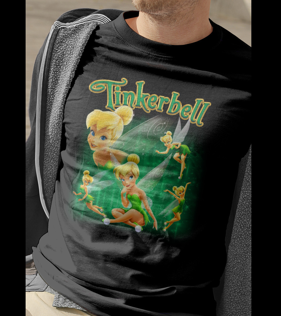 Tinkerbell Magical Green Fairy Poses And Expressions T-Shirt