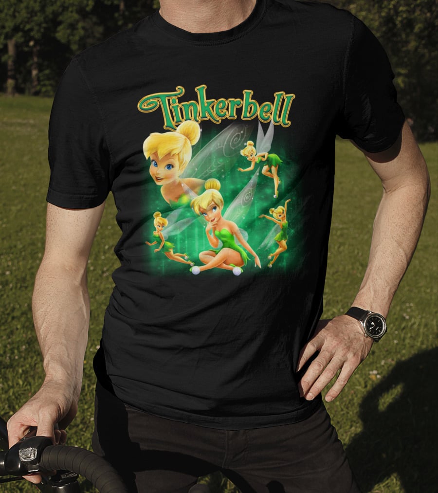 Tinkerbell Magical Green Fairy Poses And Expressions T-Shirt
