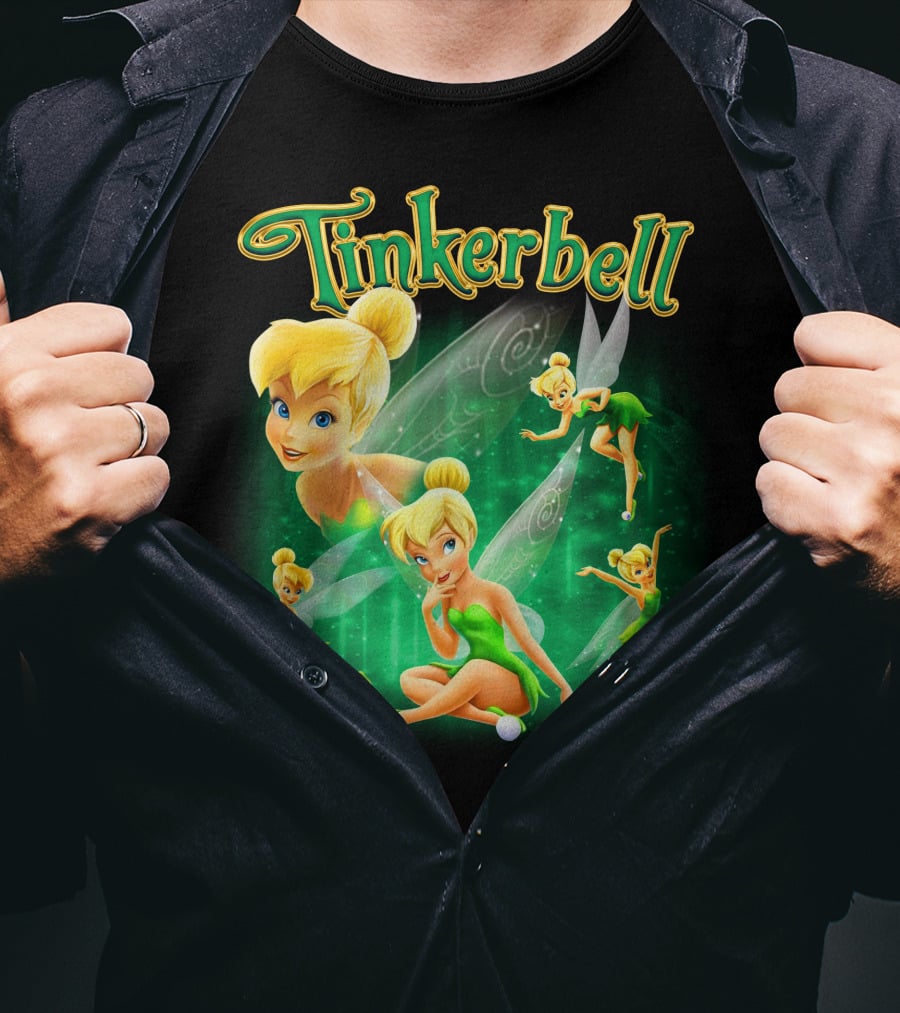Tinkerbell Magical Green Fairy Poses And Expressions T-Shirt