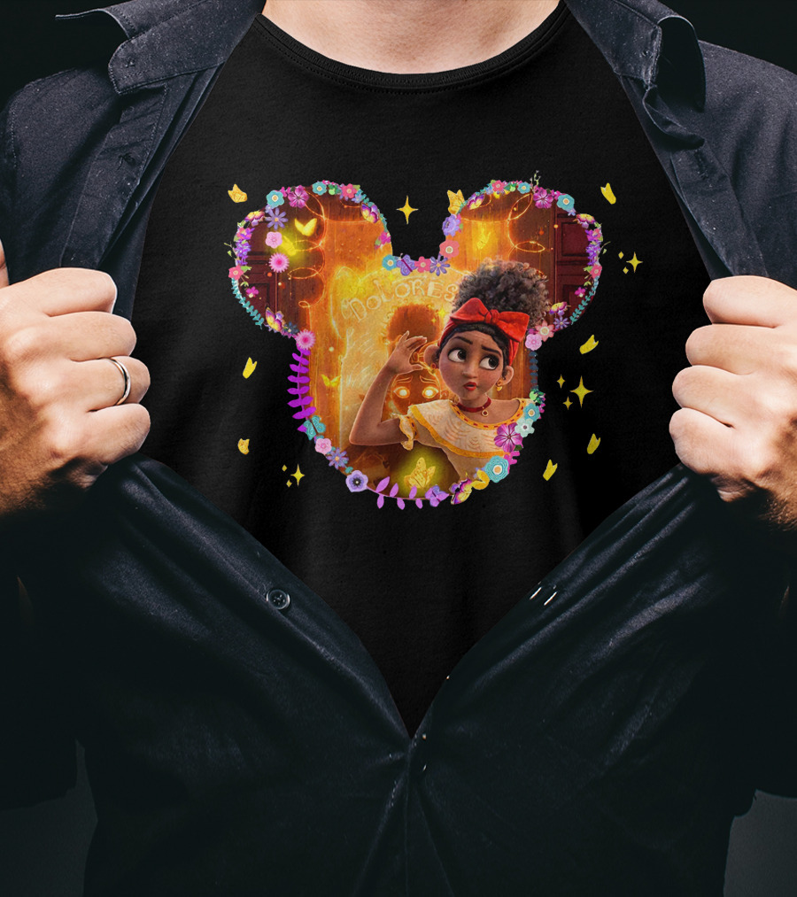 Dolores Encanto Mickey Ears Floral Magical Doorway T-Shirt