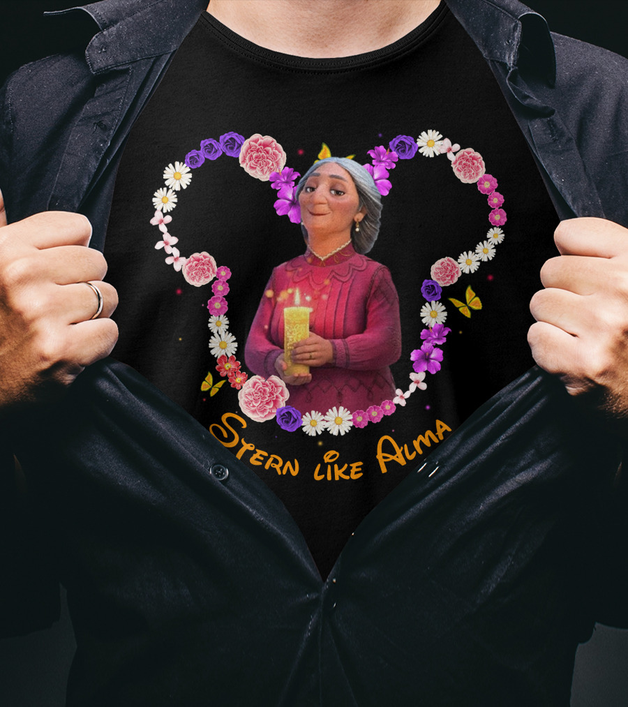 Stern Like Alma Encanto Inspired Floral Heart T-Shirt