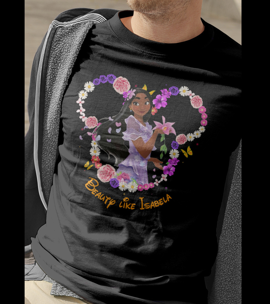 Beauty Like Isabela Encanto Floral Heart T-Shirt