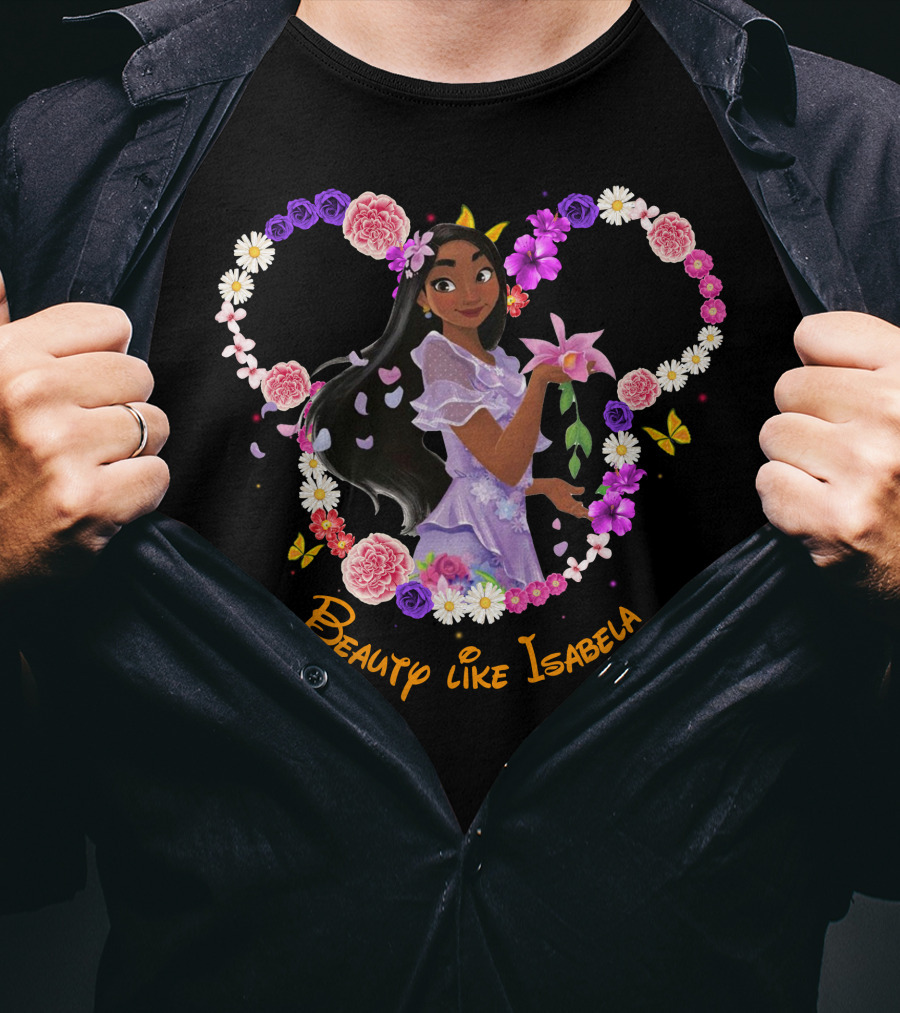 Beauty Like Isabela Encanto Floral Heart T-Shirt